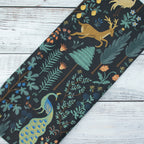 Cotton and Steel - Camont - Menagerie - Black Unbleached Canvas Metallic Fabric - Rifle Paper Co.