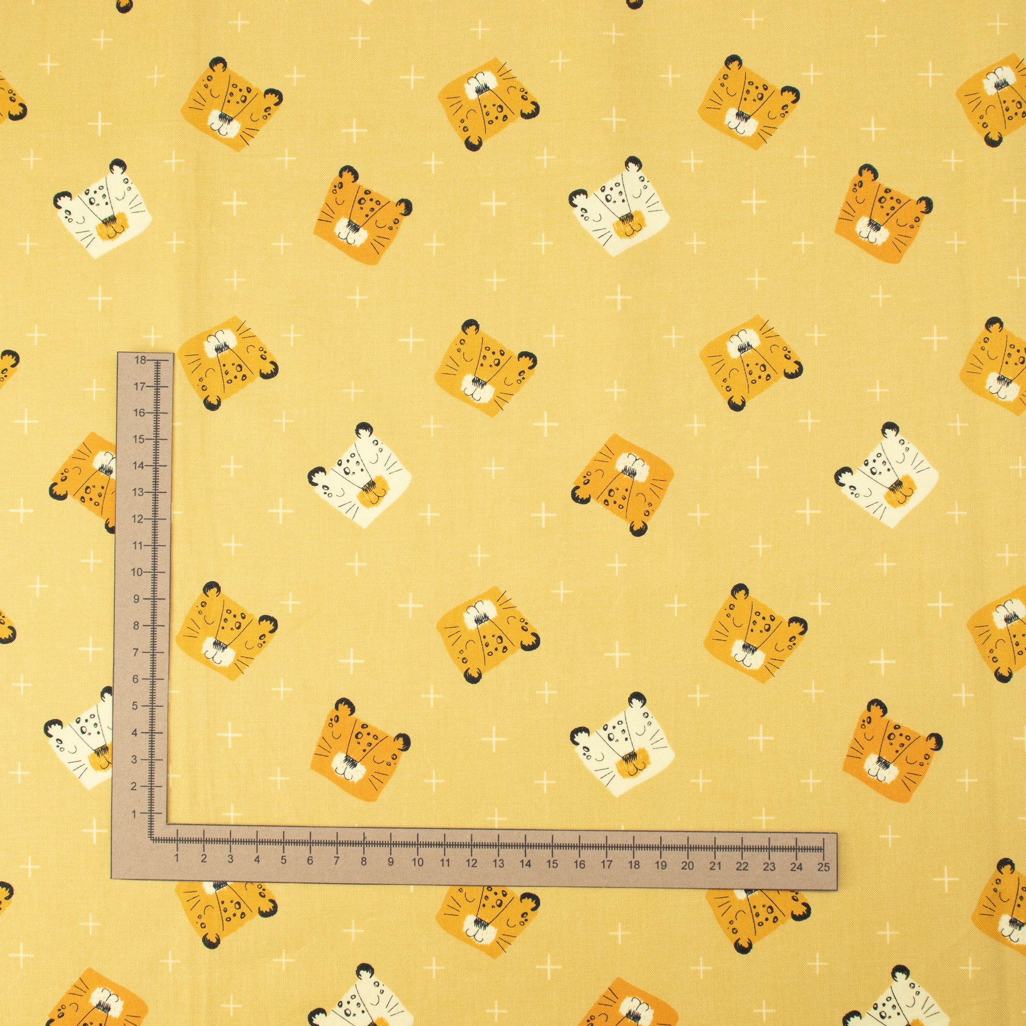 RJR Fabrics - Wilder Ones - Spot The Leopard - Yellow Fabric