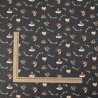 RJR Fabrics - SplishSplash - Charcoal Fabric - Bright Leaf Design