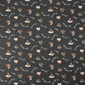 RJR Fabrics - SplishSplash - Charcoal Fabric - Bright Leaf Design