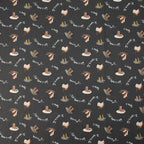 RJR Fabrics - SplishSplash - Charcoal Fabric - Bright Leaf Design