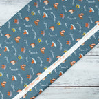 RJR Fabrics - SplishSplash - Deep Sea Blue Fabric - Bright Leaf Design