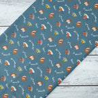 RJR Fabrics - SplishSplash - Deep Sea Blue Fabric - Bright Leaf Design