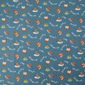 RJR Fabrics - SplishSplash - Deep Sea Blue Fabric - Bright Leaf Design