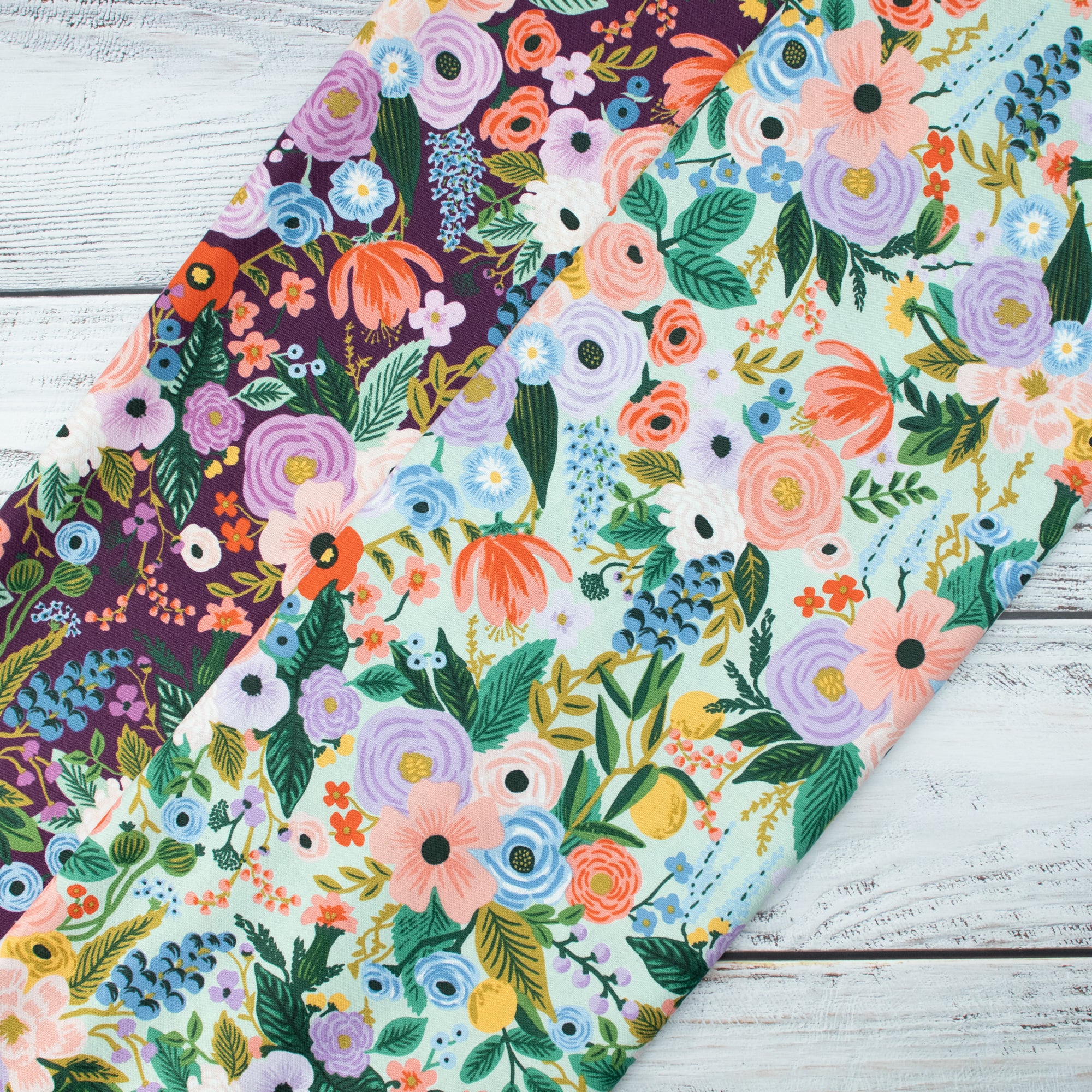Cotton and Steel - Orchard - Garden Party - Burgundy Fabric - Rifle Paper Co.