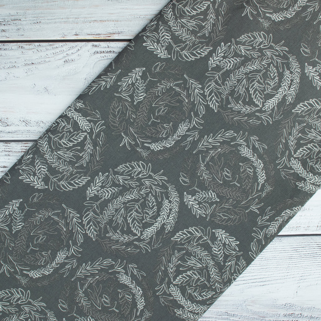 Art Gallery Fabrics - Inkperfect Carbon Edition - Fernlike Impressions