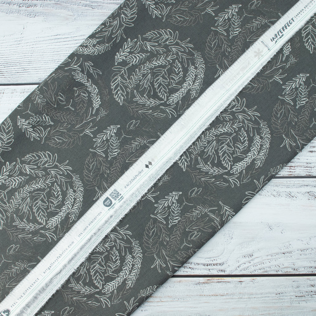 Art Gallery Fabrics - Inkperfect Carbon Edition - Fernlike Impressions