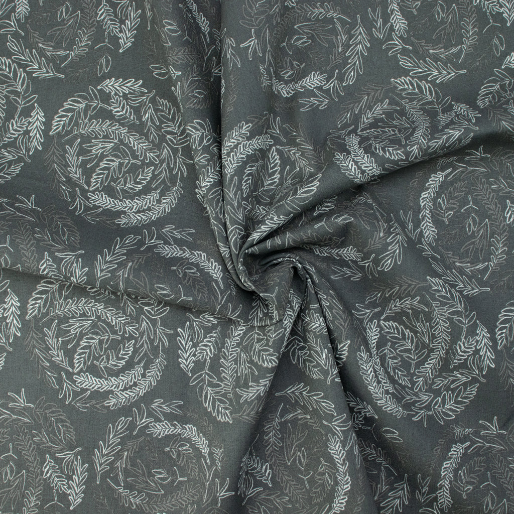 Art Gallery Fabrics - Inkperfect Carbon Edition - Fernlike Impressions