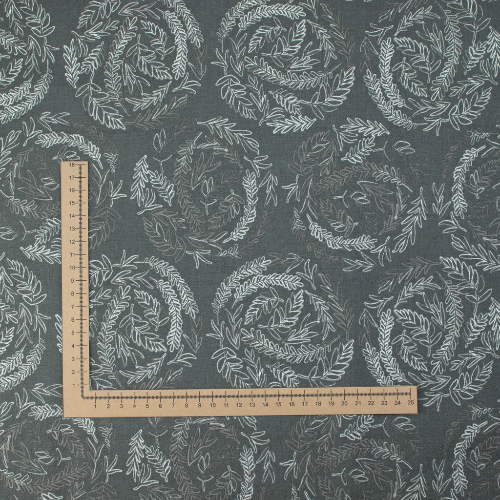 Art Gallery Fabrics - Inkperfect Carbon Edition - Fernlike Impressions