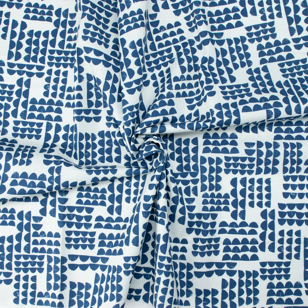 Cloud9 Fabrics - Imprint - Ridge blue - Eloise Renouf