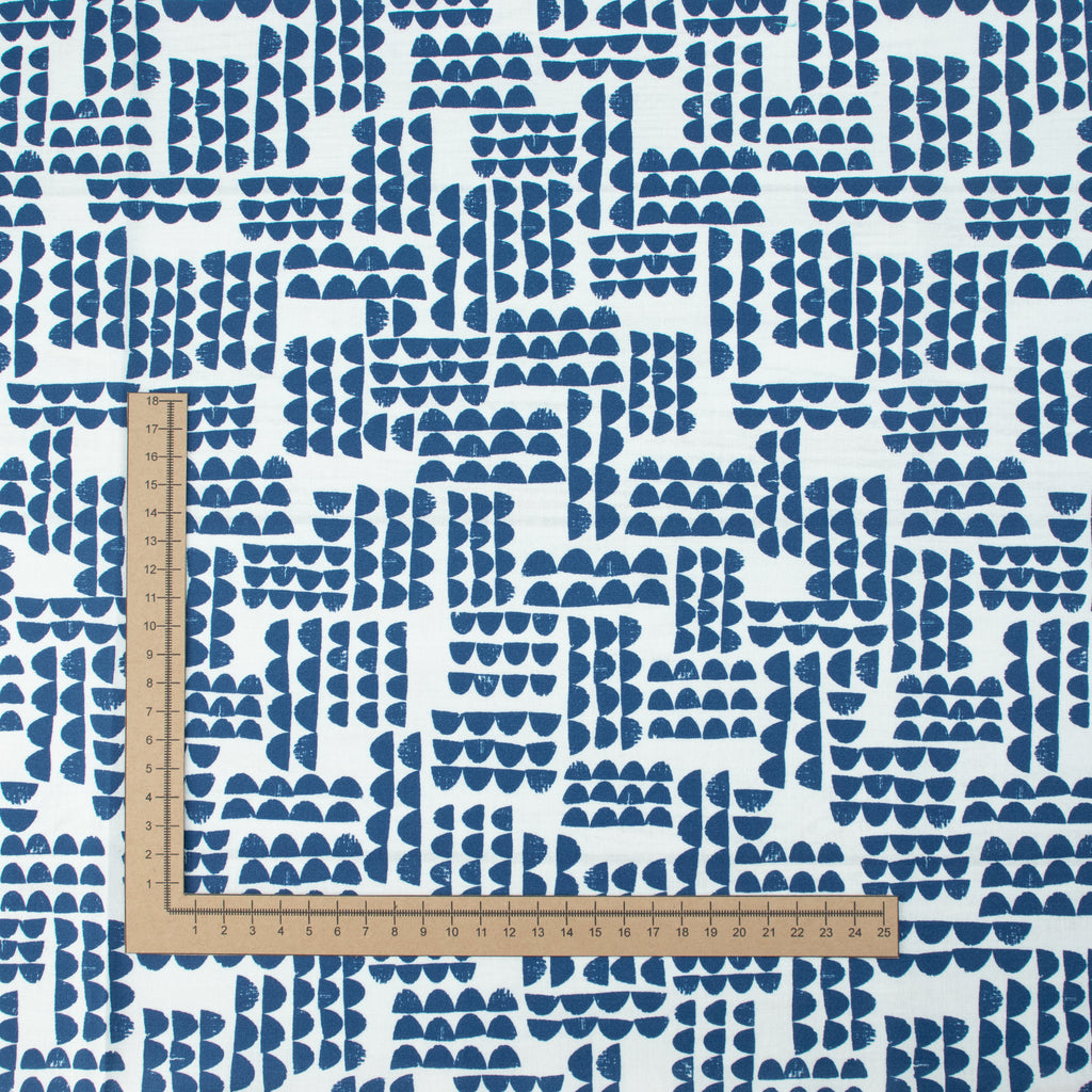 Cloud9 Fabrics - Imprint - Ridge blue - Eloise Renouf