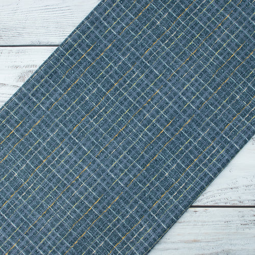 Art Gallery Fabrics - Checkered Elements - Tweed Indigo