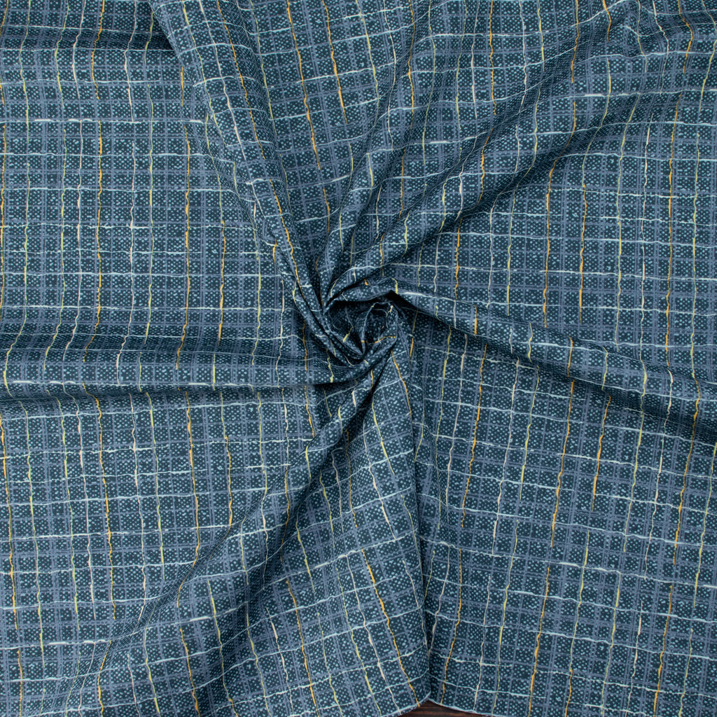 Art Gallery Fabrics - Checkered Elements - Tweed Indigo