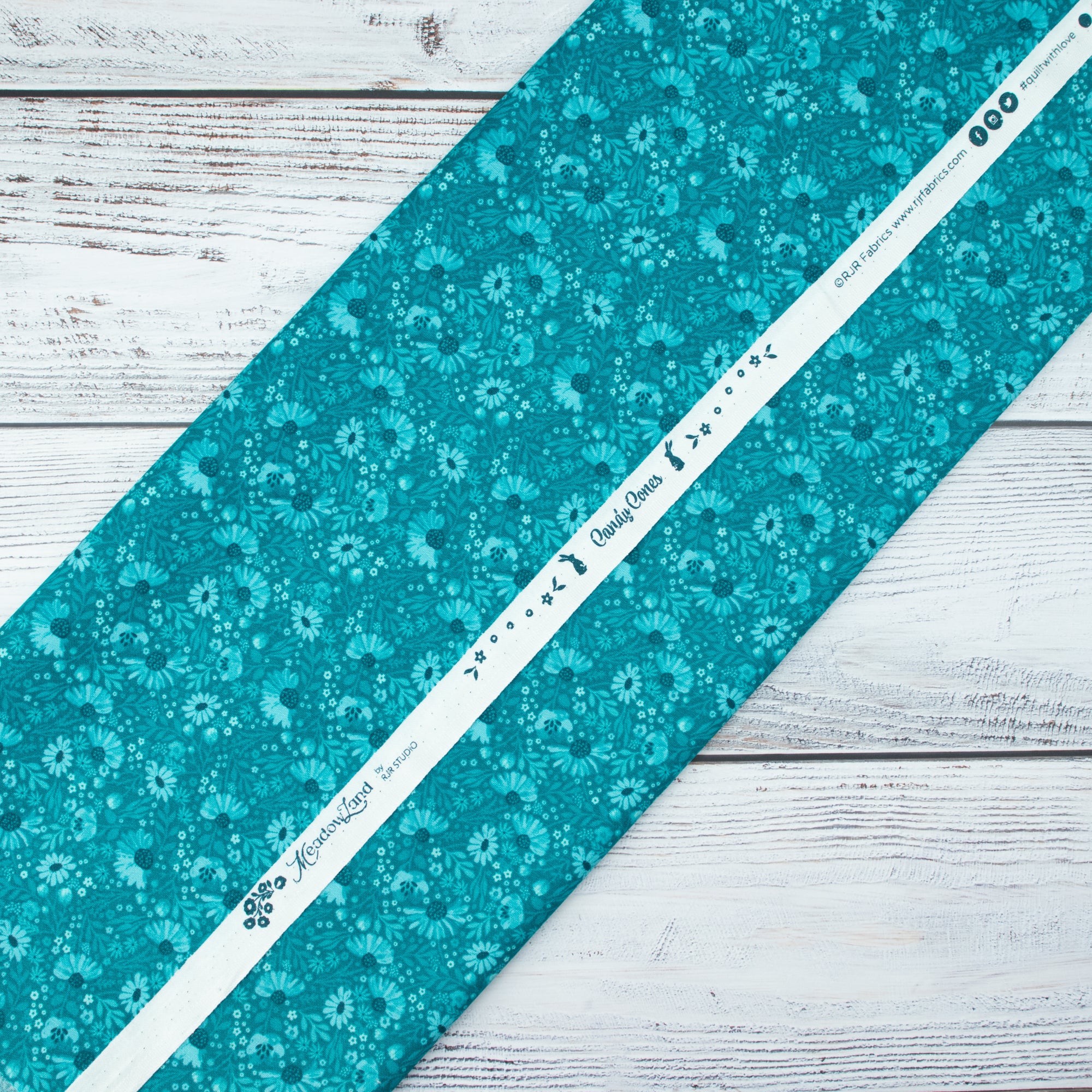 RJR Fabrics - Meadow Land - Candy Cones - Teal