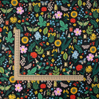 Cotton and Steel - Curio - Black Metallic Fabric - Rifle Paper Co.