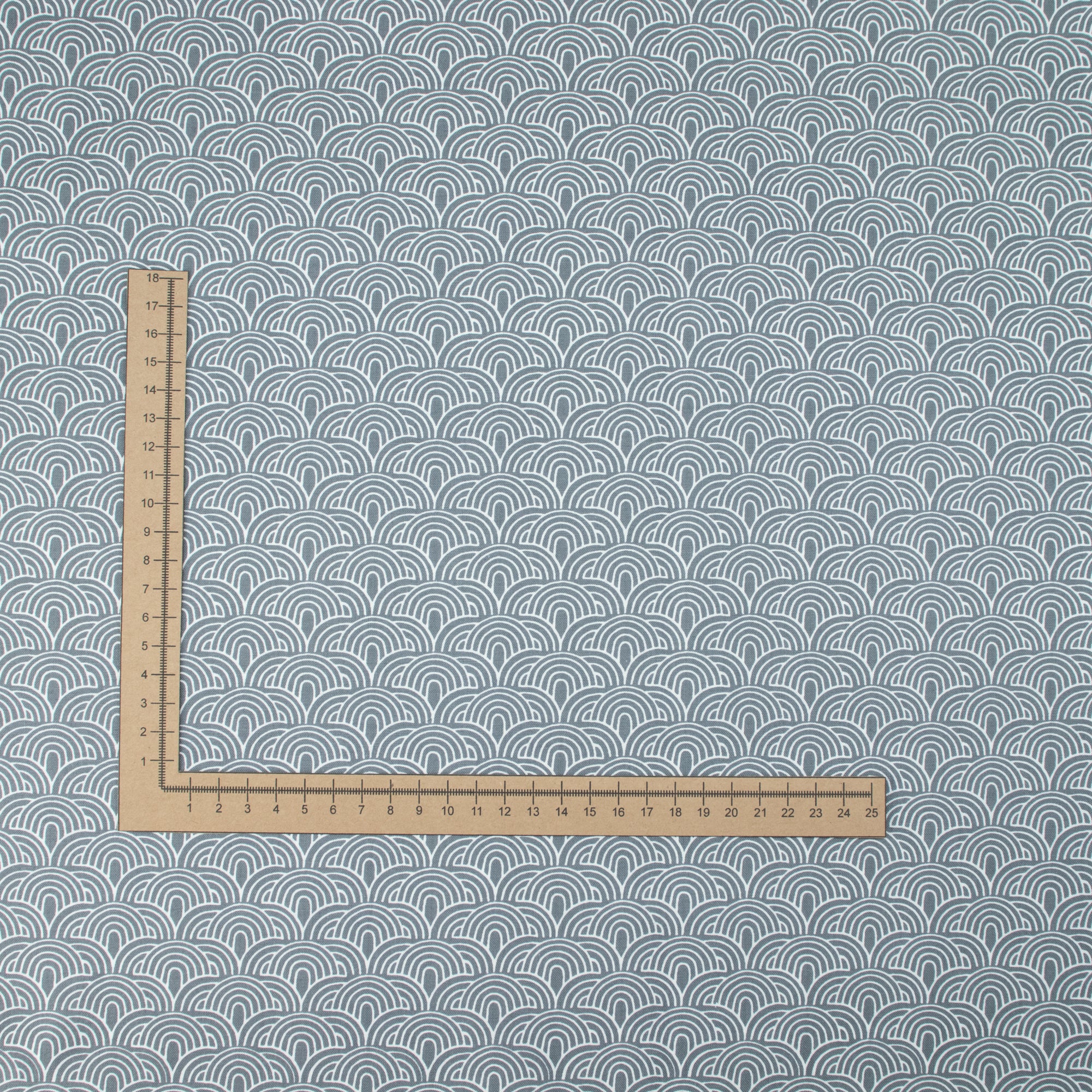 Cotton and Steel - A day Away - Double Arches - Gray Cloud Fabric - Renee Fly