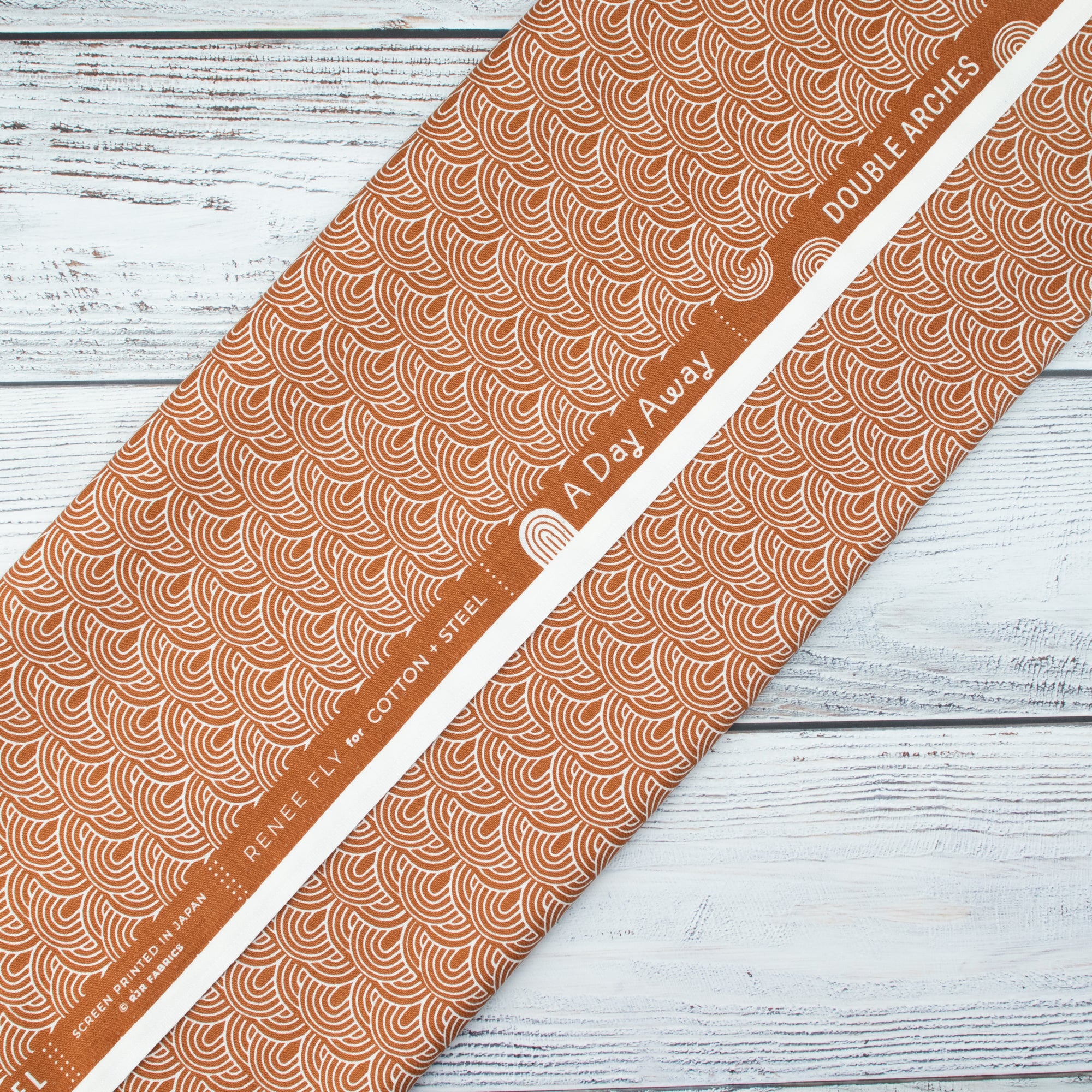 Cotton and Steel - A day Away - Double Arches - Golden Fabric - Renee Fly
