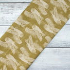Cotton and Steel - Twin Hills - Barn Owl - Leaf Unbleached Canvas Fabric - Ash Cascade