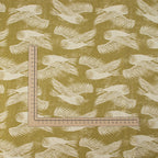 Cotton and Steel - Twin Hills - Barn Owl - Leaf Unbleached Canvas Fabric - Ash Cascade