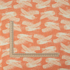 Cotton and Steel - Twin Hills - Barn Owl - Berry Unbleached Canvas Fabric - Ash Cascade