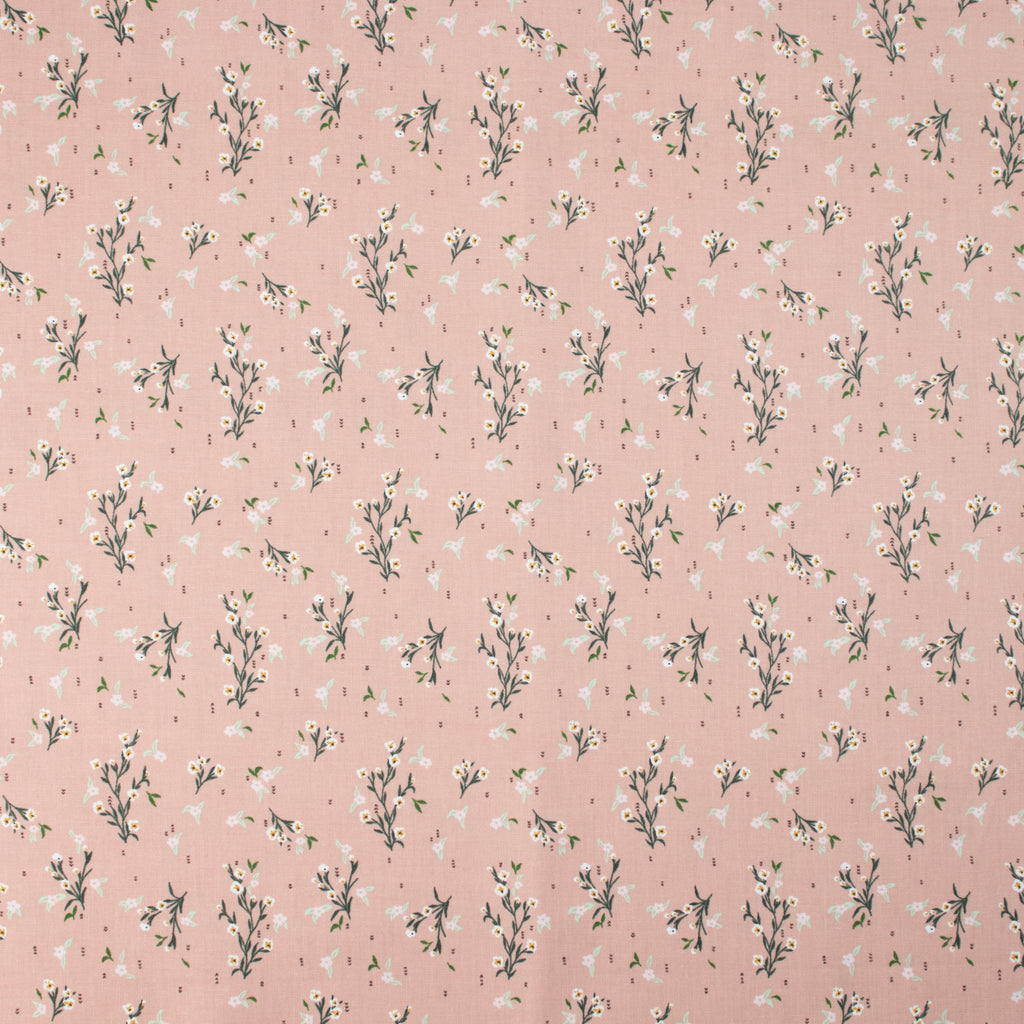 Cotton and Steel - I'll watch you fly - Delicate Bloom - old rose fabric - Lettie Mae