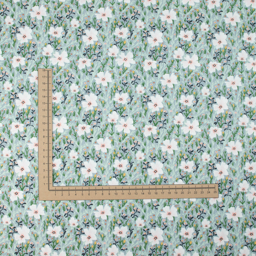 Cotton and Steel - I'll watch you fly - Wildflower field - Country Breeze Fabric- Lettie Mae
