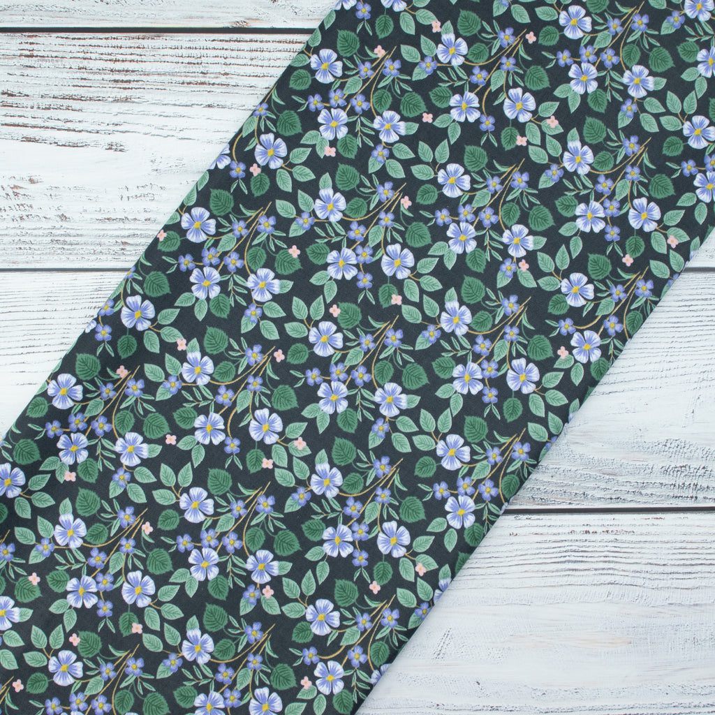 Cotton and Steel - Bramble - Briar - Black Fabric - Rifle Paper Co.