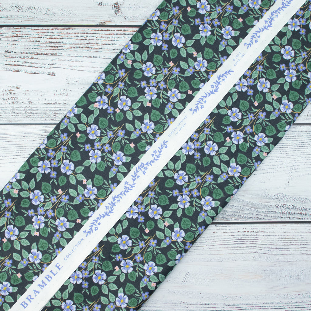 Cotton and Steel - Bramble - Briar - Black Fabric - Rifle Paper Co.