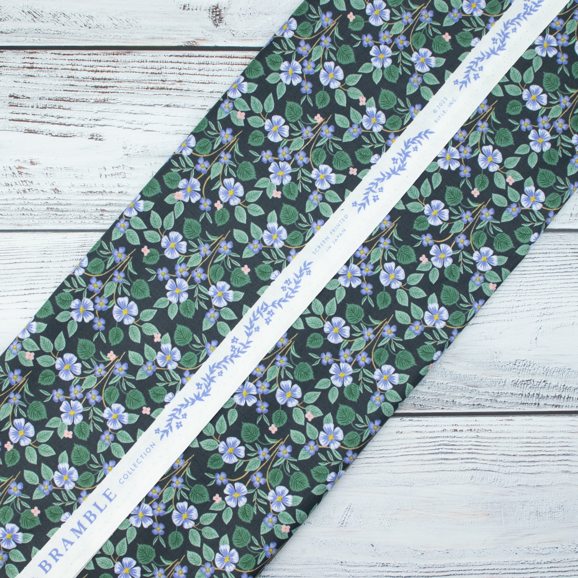 Cotton and Steel - Bramble - Briar - Black Fabric - Rifle Paper Co.