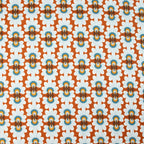 Cotton and Steel - Ladybug Lane - Flower Burst - Rust - On the Mark Designs