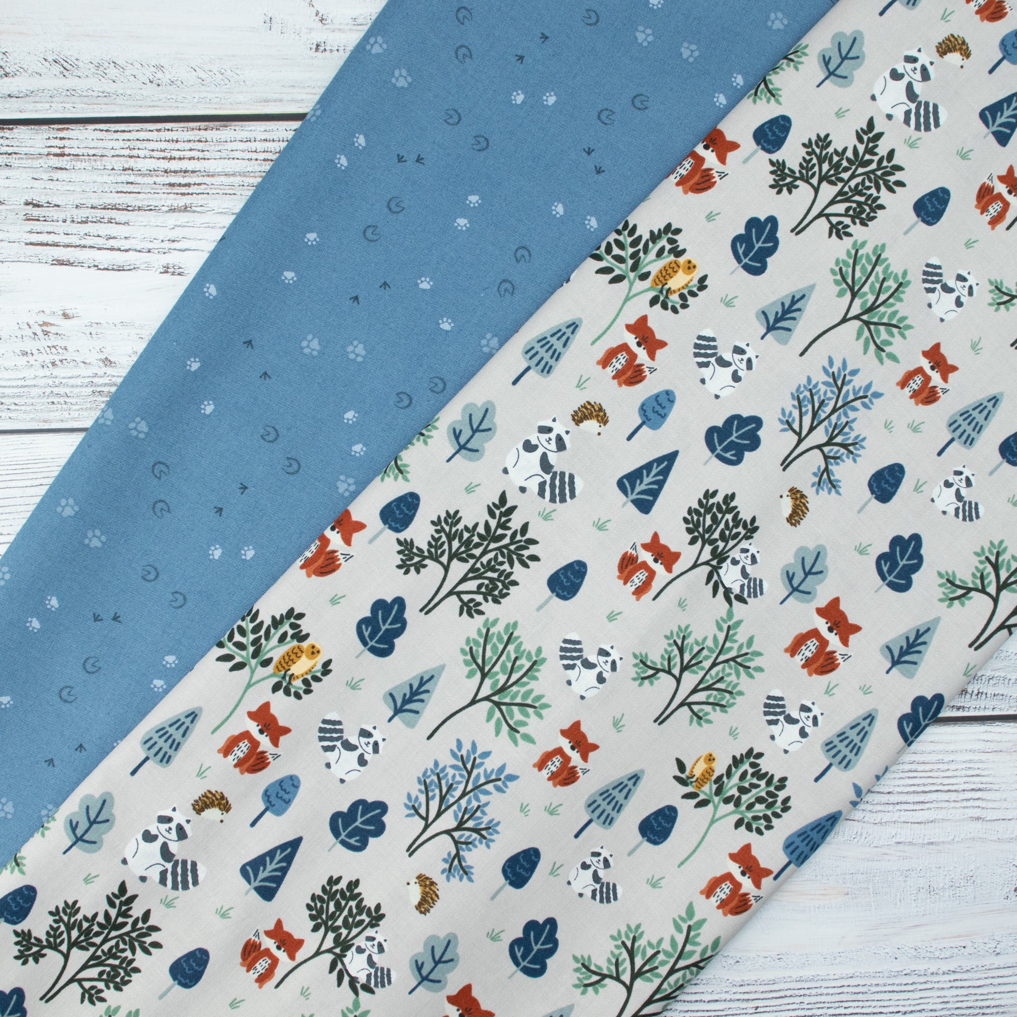 RJR Fabrics - Forest Friends - Finishing Touches - Pitter Patter - Winter Solstice Fabric