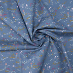 Cotton and Steel - Omatsuri Nakama - Mori No Tomodachi - Nohara - Blue Indigo Unbleached Fabric