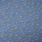 Cotton and Steel - Omatsuri Nakama - Mori No Tomodachi - Nohara - Blue Indigo Unbleached Fabric