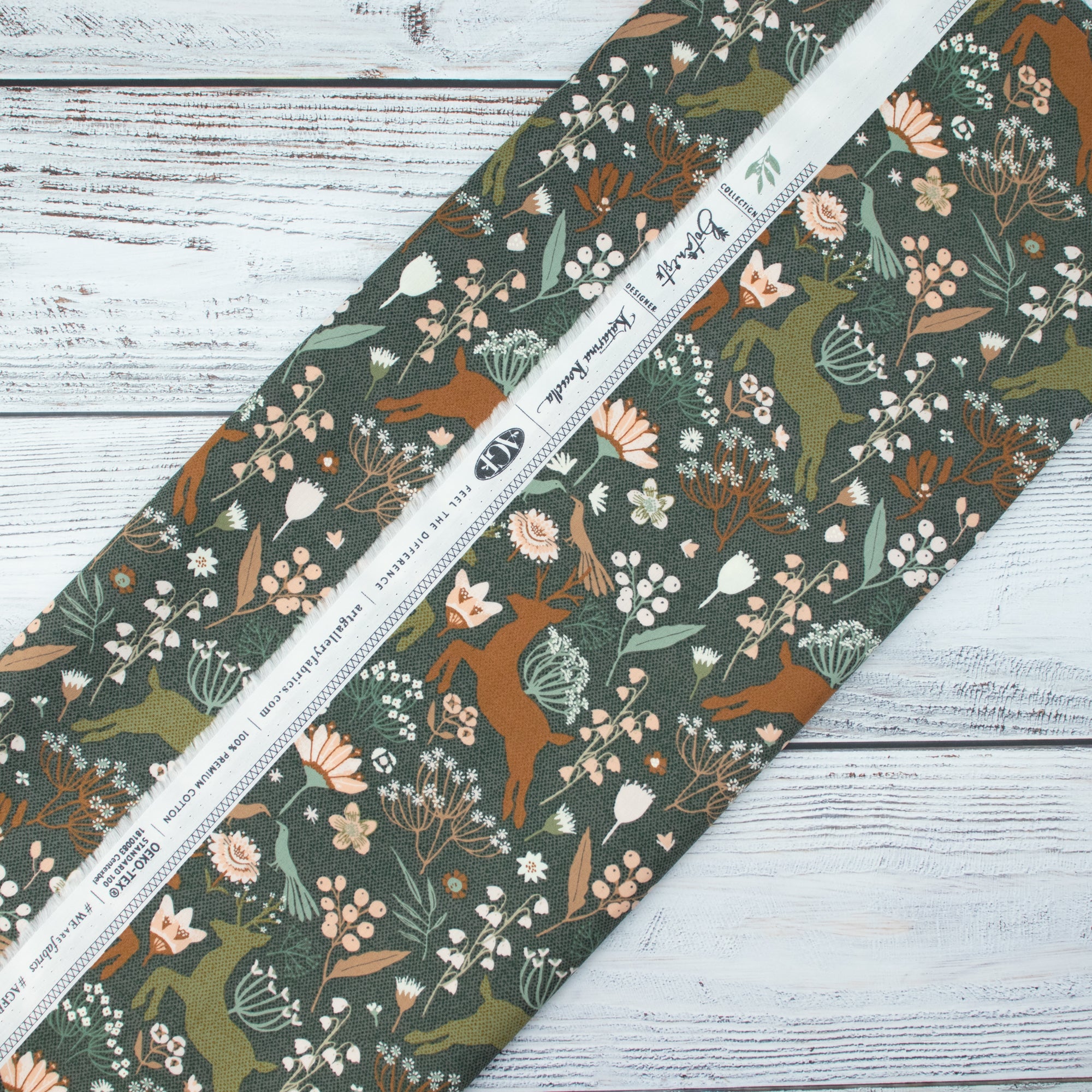 Art Gallery Fabrics - Botanist - Botanist - Woodlandia Charcoal