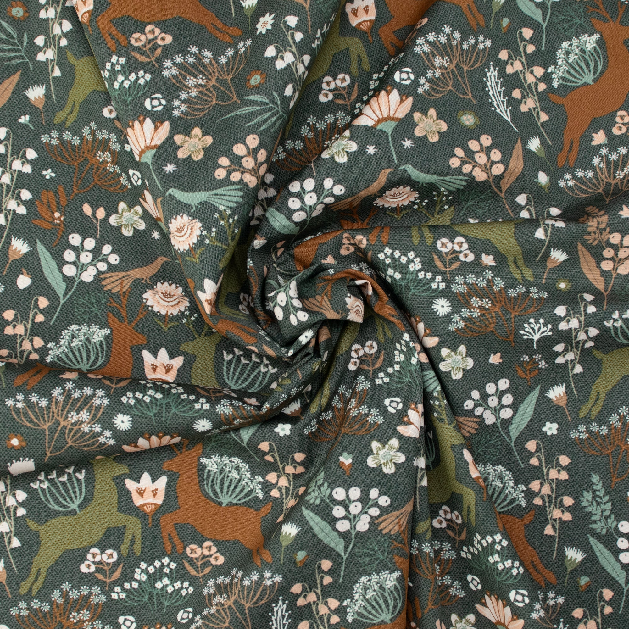 Art Gallery Fabrics - Botanist - Botanist - Woodlandia Charcoal