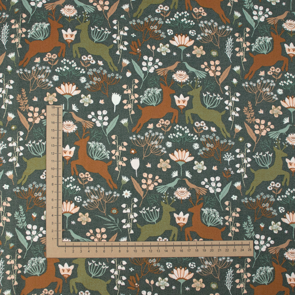 Art Gallery Fabrics - Botanist - Botanist - Woodlandia Charcoal
