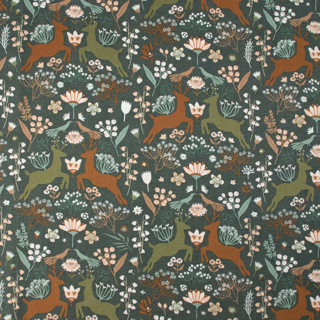 Art Gallery Fabrics - Botanist - Botanist - Woodlandia Charcoal