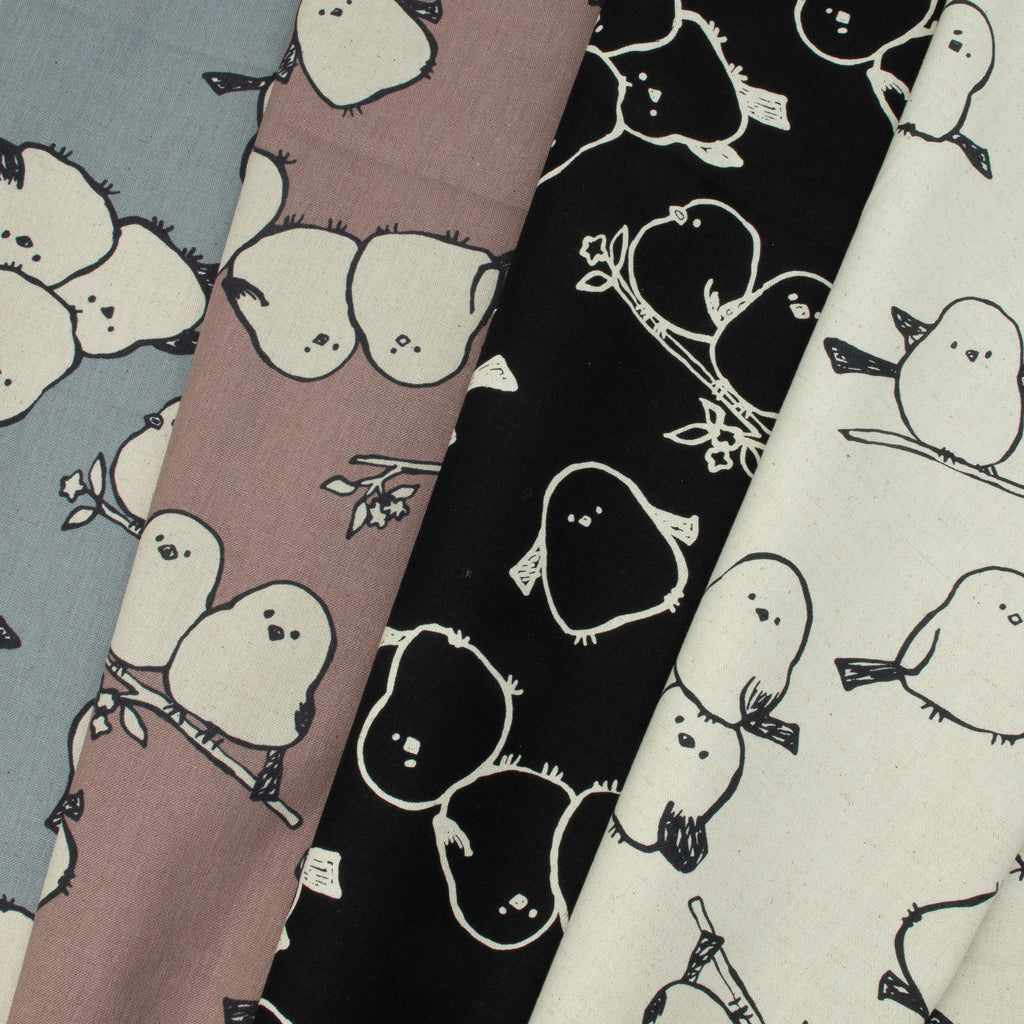 Simply Animal Birds Canvas – Schwarz - Kokka