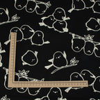 Simply Animal Birds Canvas – Schwarz - Kokka