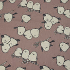 Simply Animal Birds Canvas – Mauve - Kokka