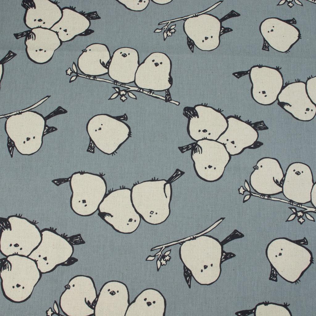 Simply Animal Birds Canvas – Graublau - Kokka