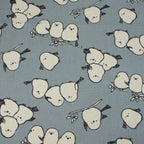 Simply Animal Birds Canvas – Graublau - Kokka