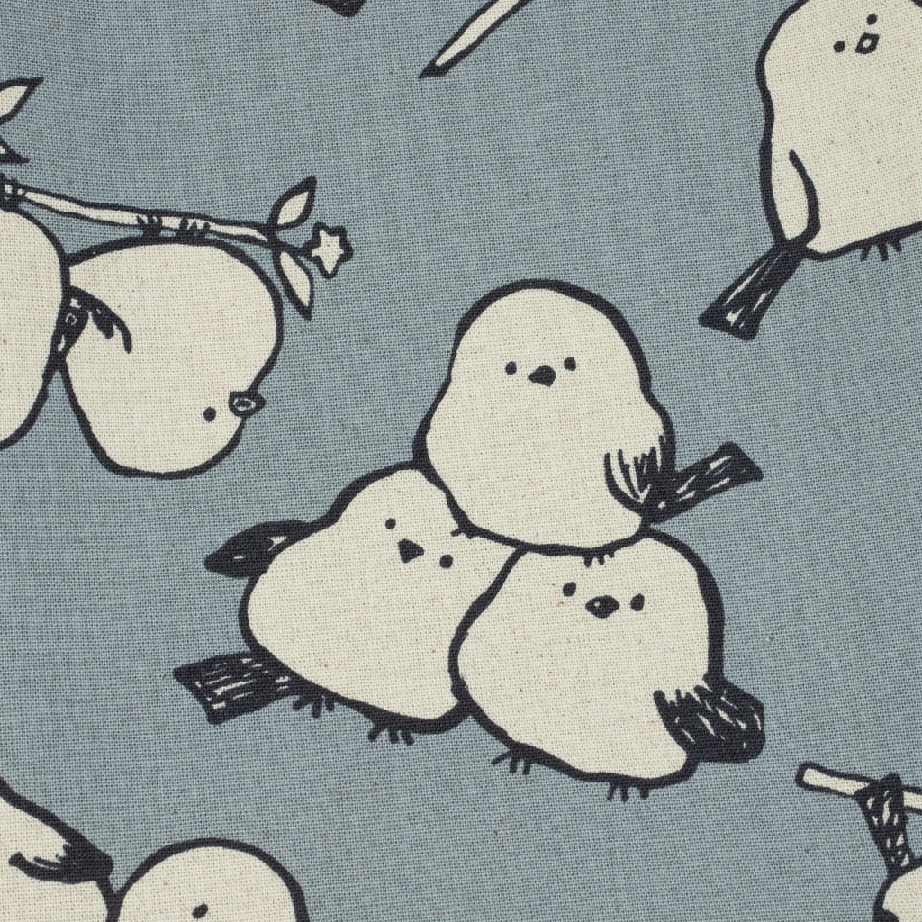 Simply Animal Birds Canvas – Graublau - Kokka