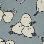 Simply Animal Birds Canvas – Graublau - Kokka