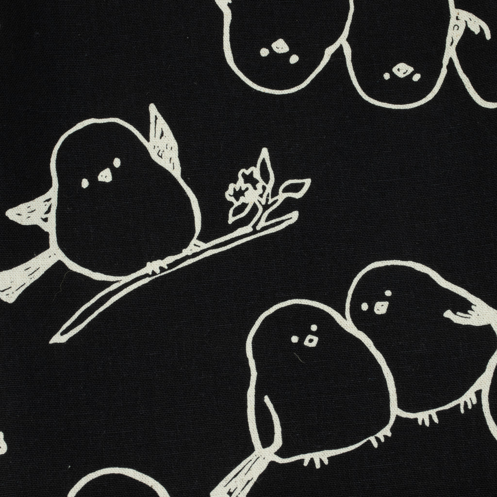 Simply Animal Birds Canvas – Schwarz - Kokka