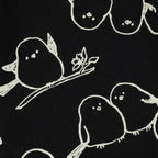 Simply Animal Birds Canvas – Schwarz - Kokka