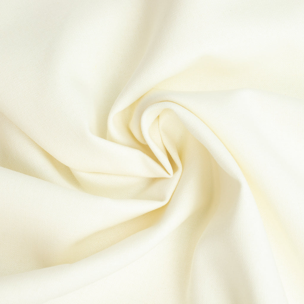 Cotton Linen Stoff Cream White von Adlico – heller Baumwoll-Leinen-Mix für vielseitige Projekte
