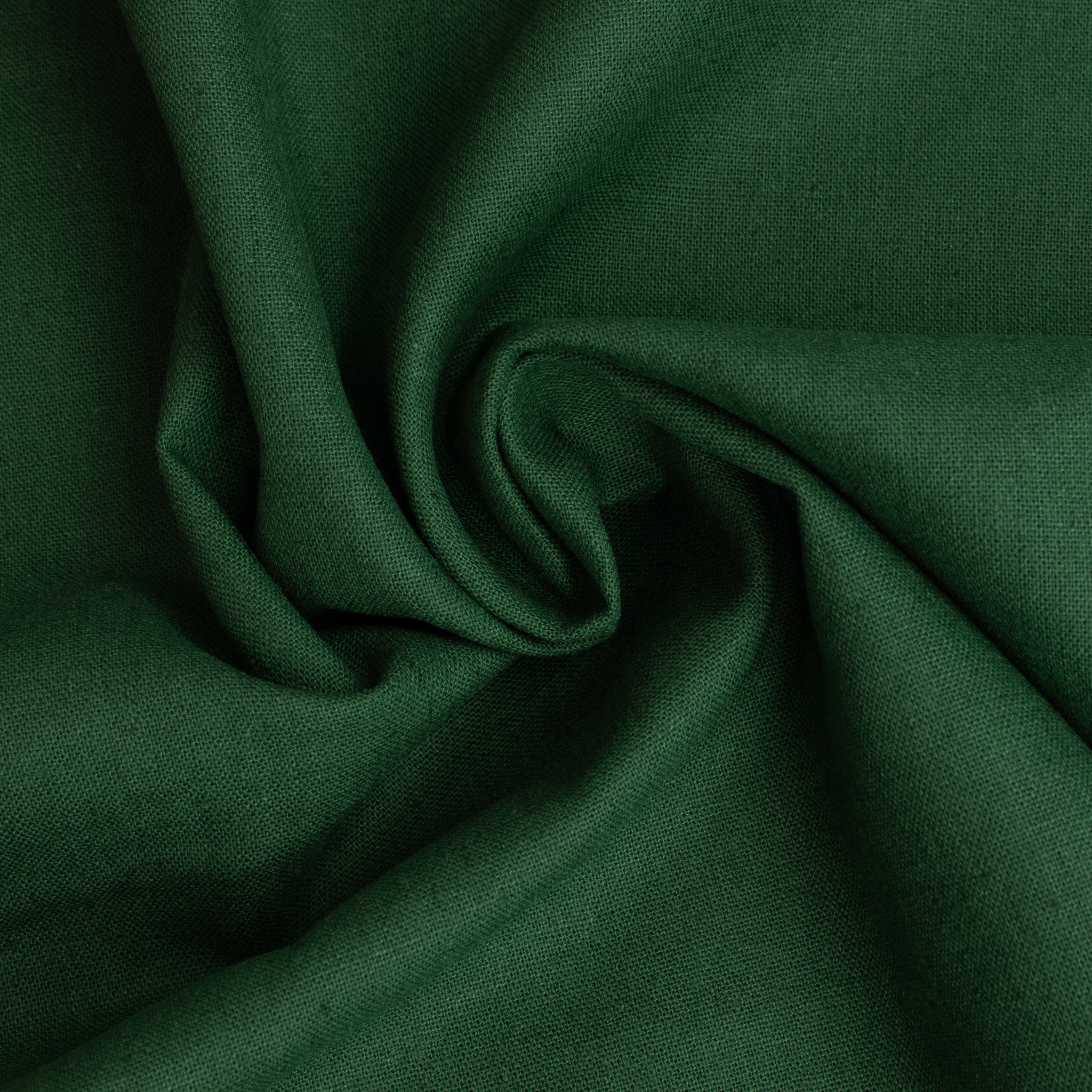 Cotton Linen Stoff Forest Green von Adlico – kräftiger Baumwoll-Leinen-Mix für Taschen & mehr