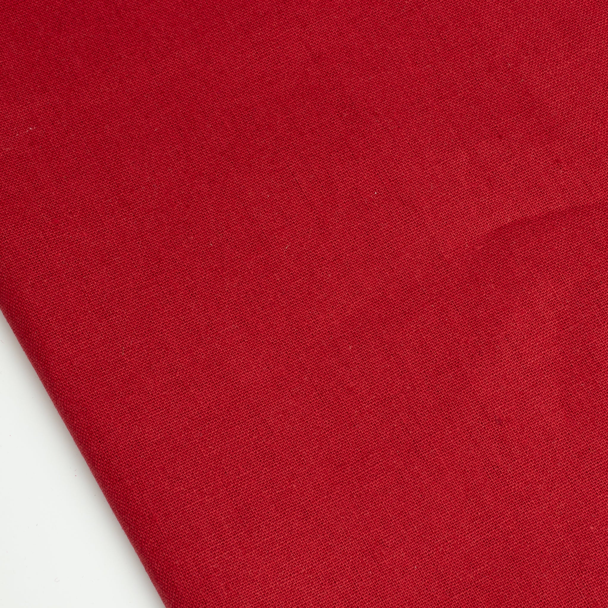 Cotton Linen Stoff Vintage Red von Adlico – kräftiger Baumwoll-Leinen-Mix für kreative Nähideen