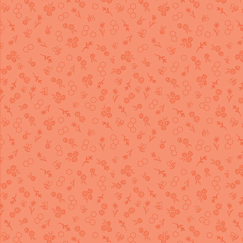 Bumble & Bloom Carrot – Baumwollstoff mit Bienenmuster – Art Gallery Fabrics